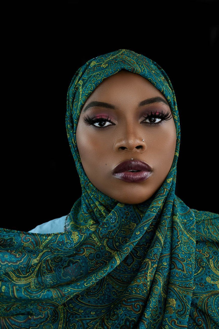 YASMIN FLORAL CHIFFON HIJAB- LADY HALIMA