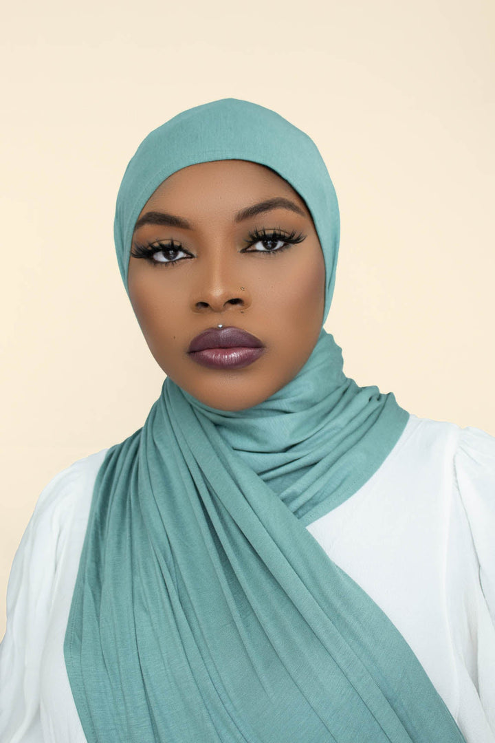 INSTANT PRE-SEWN JERSEY HIJAB - MINT