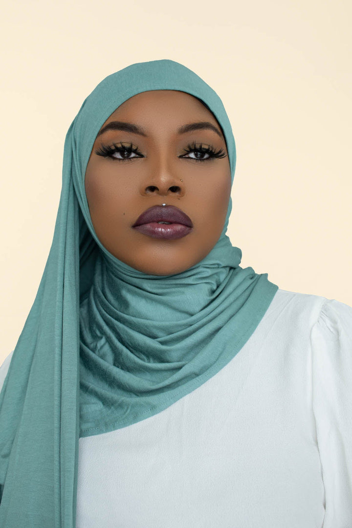 INSTANT PRE-SEWN JERSEY HIJAB - MINT