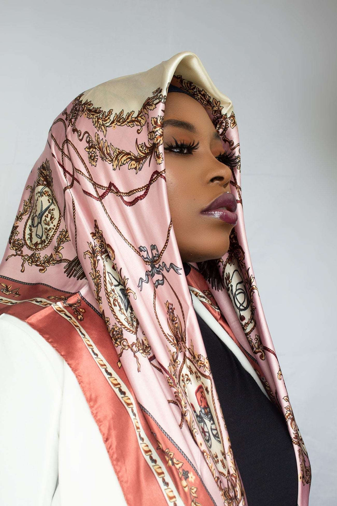 MALAIKA SATIN SQUARE HIJAB - PRECIOUS
