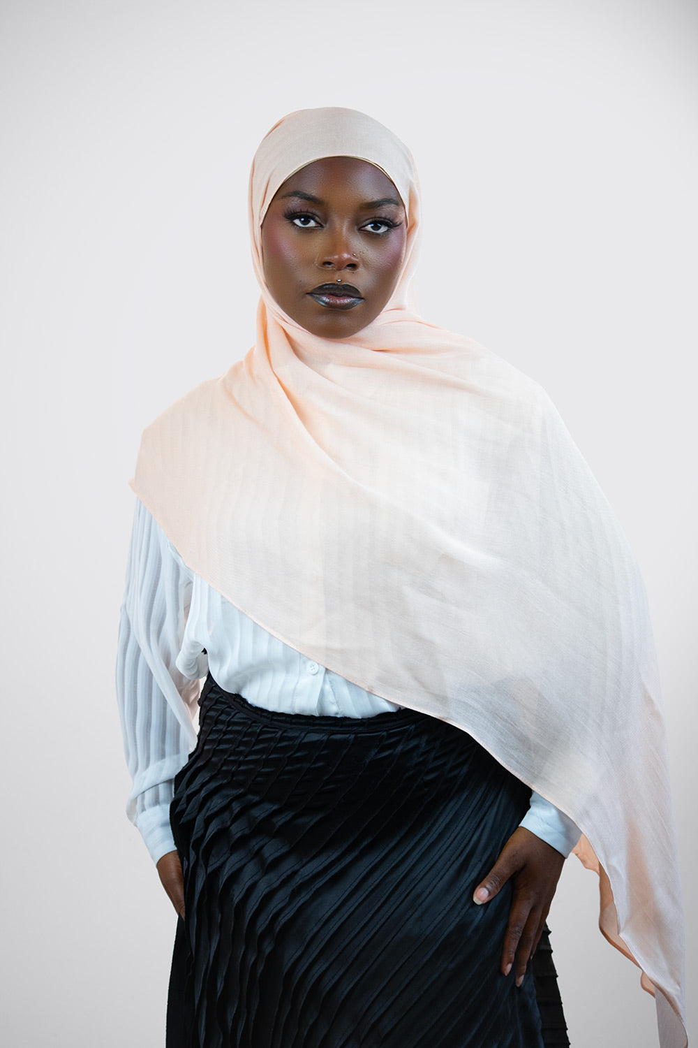 Cloud Soft Modal Hijab – Light  Peach