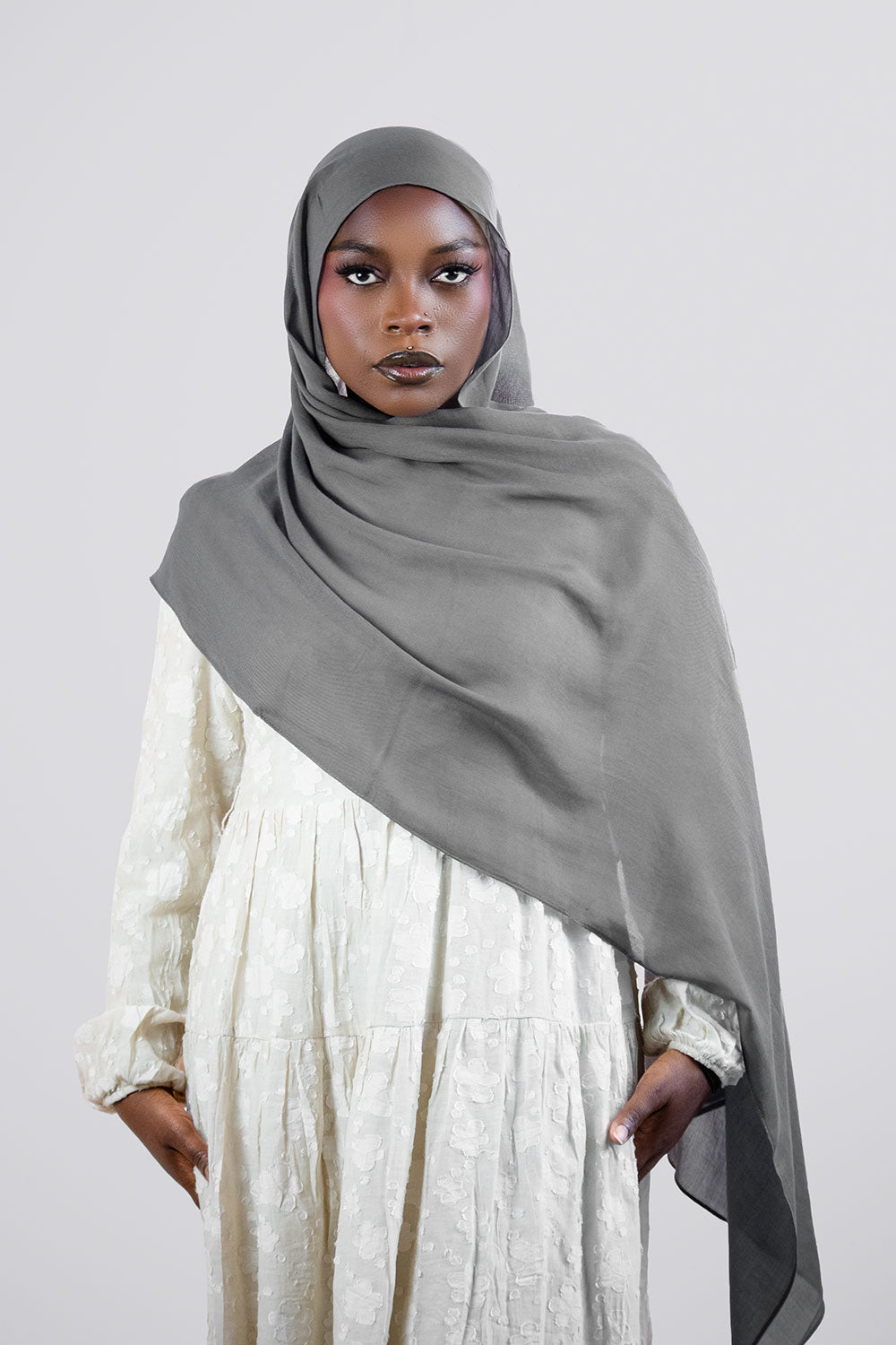 Cloud Soft Modal Hijab – Gray