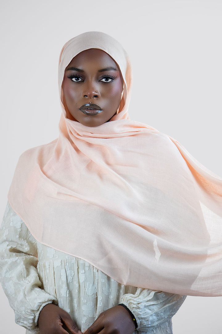 Cloud Soft Modal Hijab – Light  Peach
