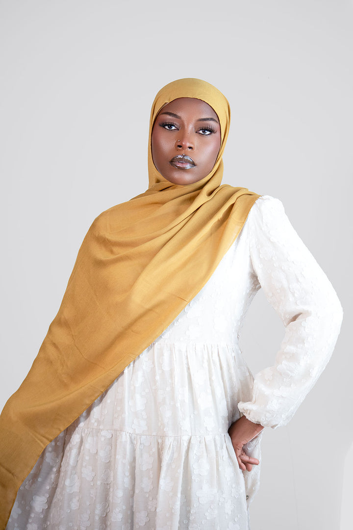 Cloud Soft Modal Hijab – Mustard