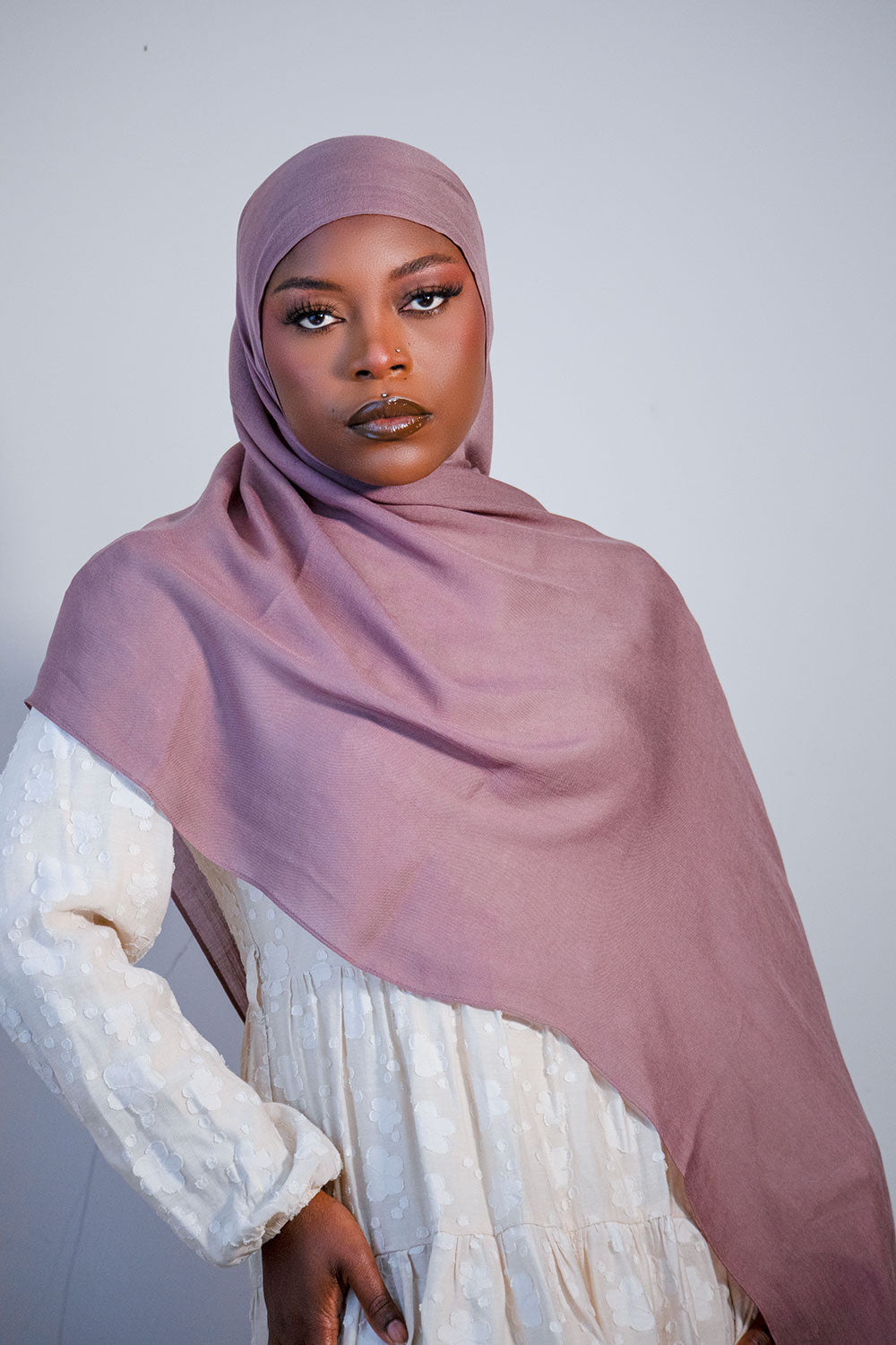 Cloud Soft Modal Hijab – Dusty Rose