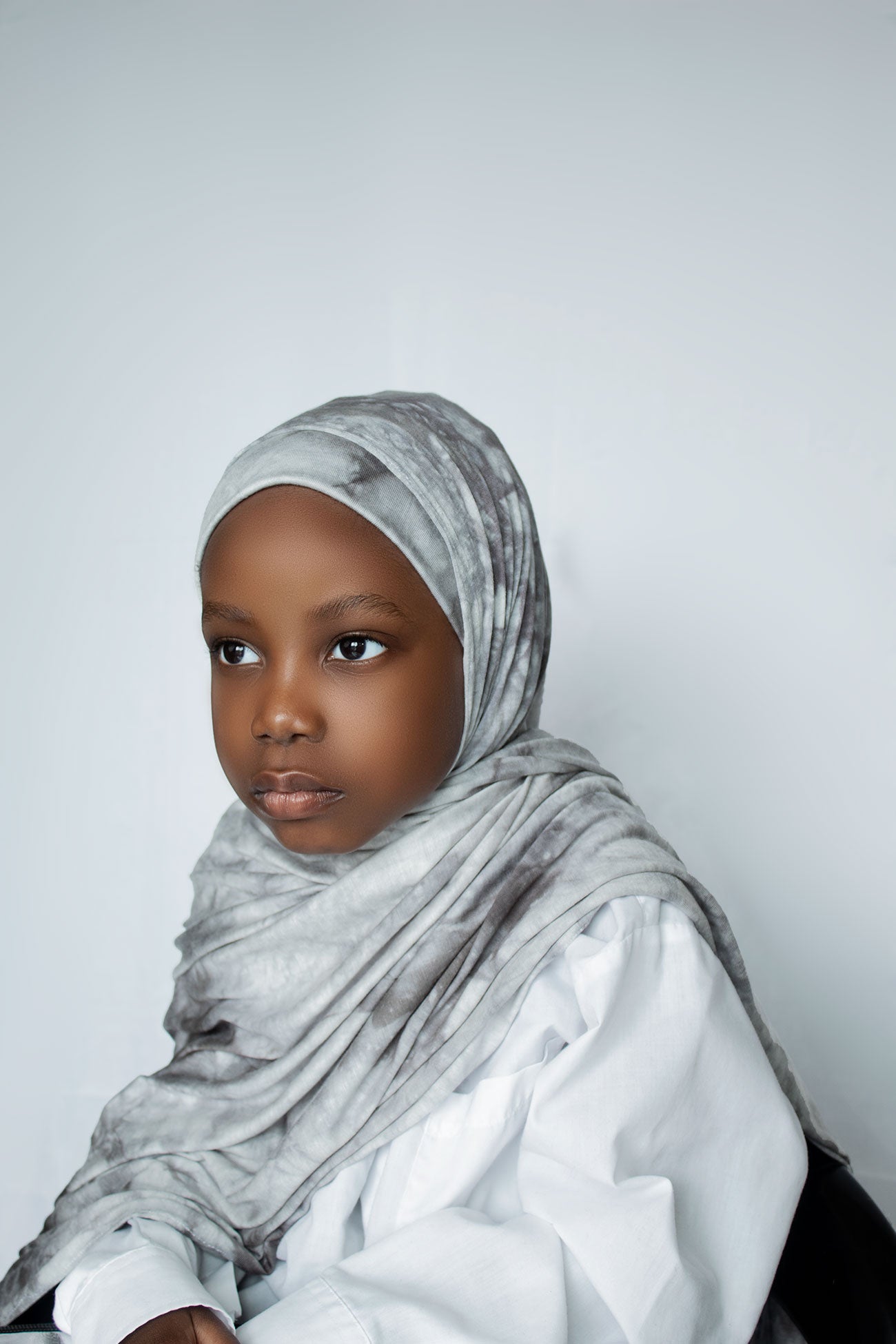 INSTANT JERSEY HIJAB TIE DYE - GREY