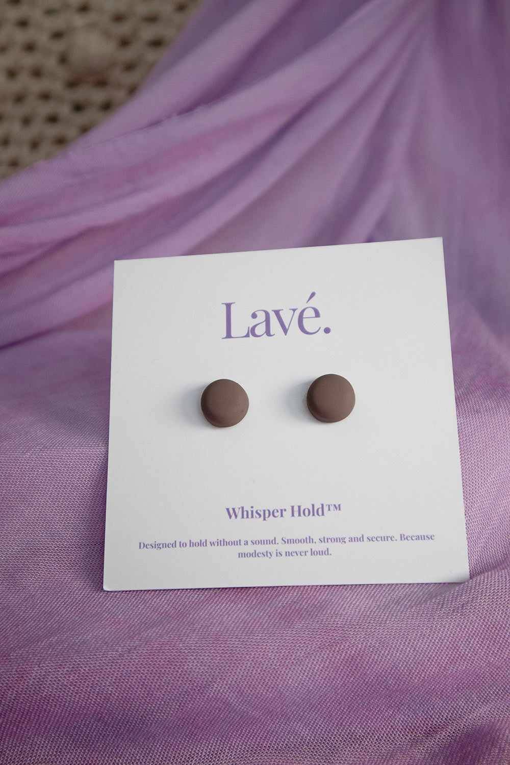 WHISPER HOLD MAGNET PINS SET - BROWN