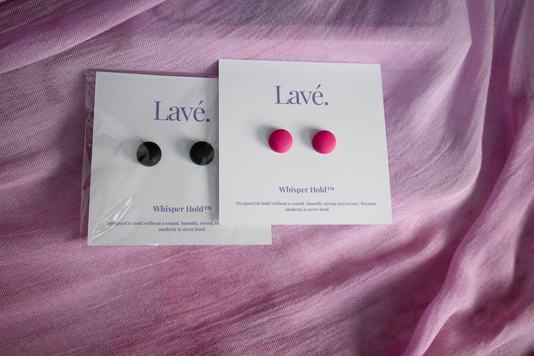 Whisper Hold Magnet Pins in Hot Pink