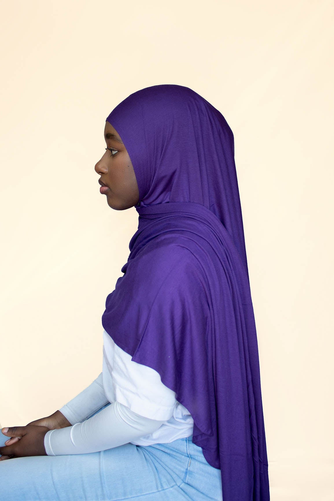 INSTANT PRE-SEWN JERSEY HIJAB- IRIS