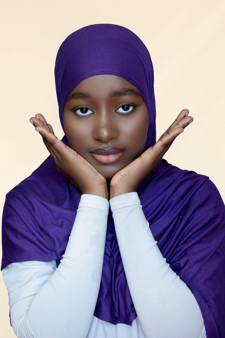 INSTANT PRE-SEWN JERSEY HIJAB- IRIS