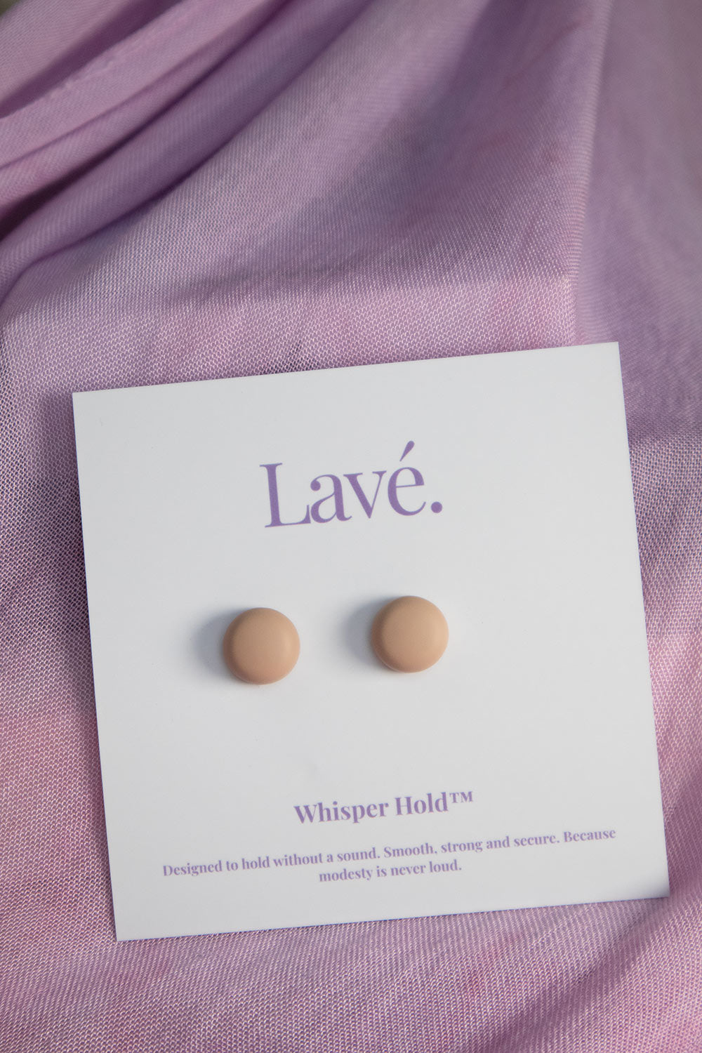 Whisper Hold Magnet Pins in Beige