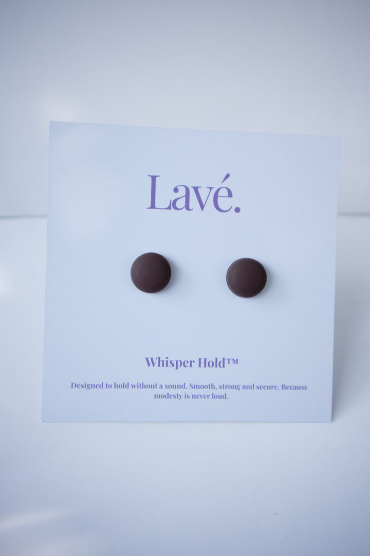 WHISPER HOLD MAGNET PINS SET - BROWN
