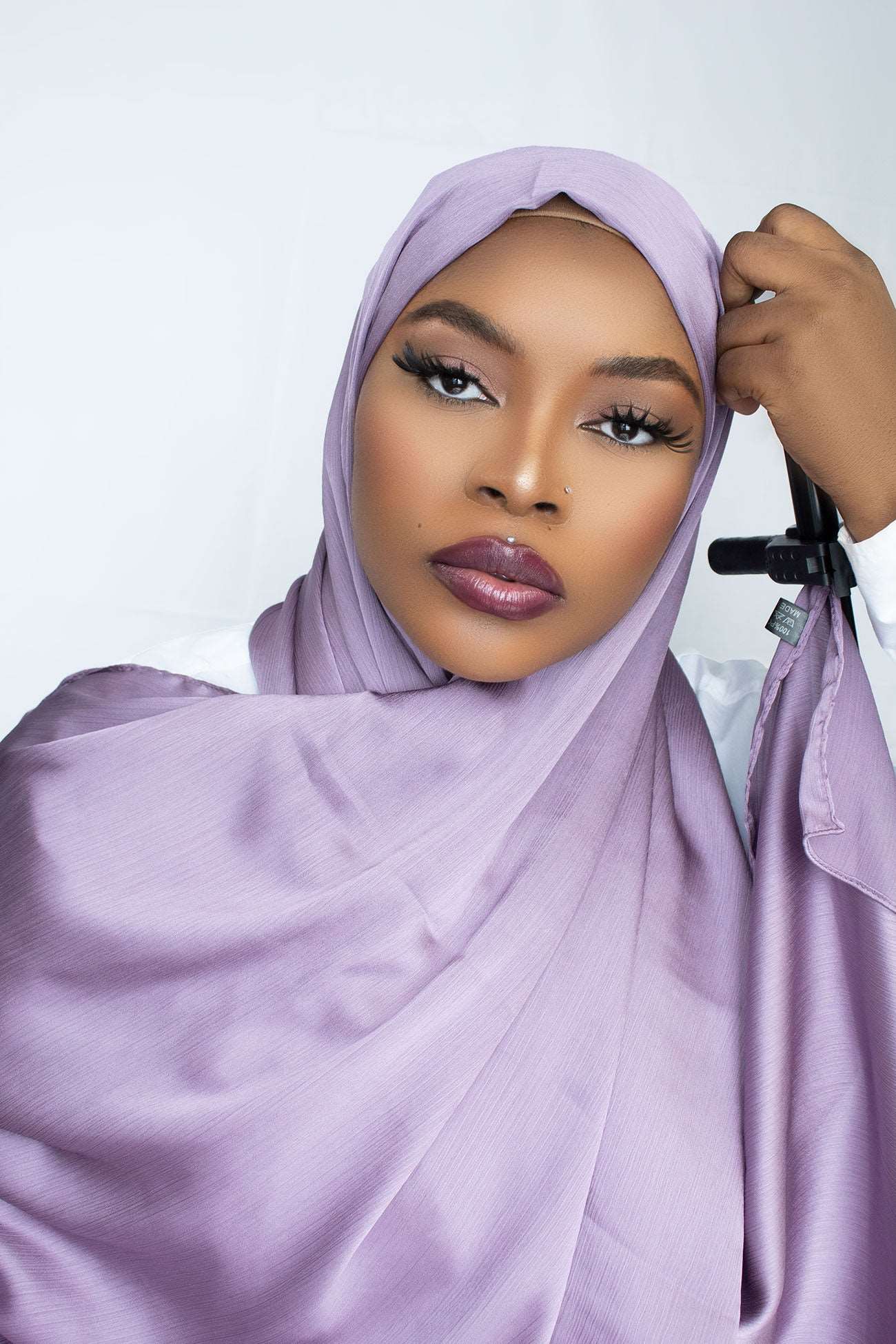 PREMIUM CRINKLE SATIN HIJAB - LAVENDER