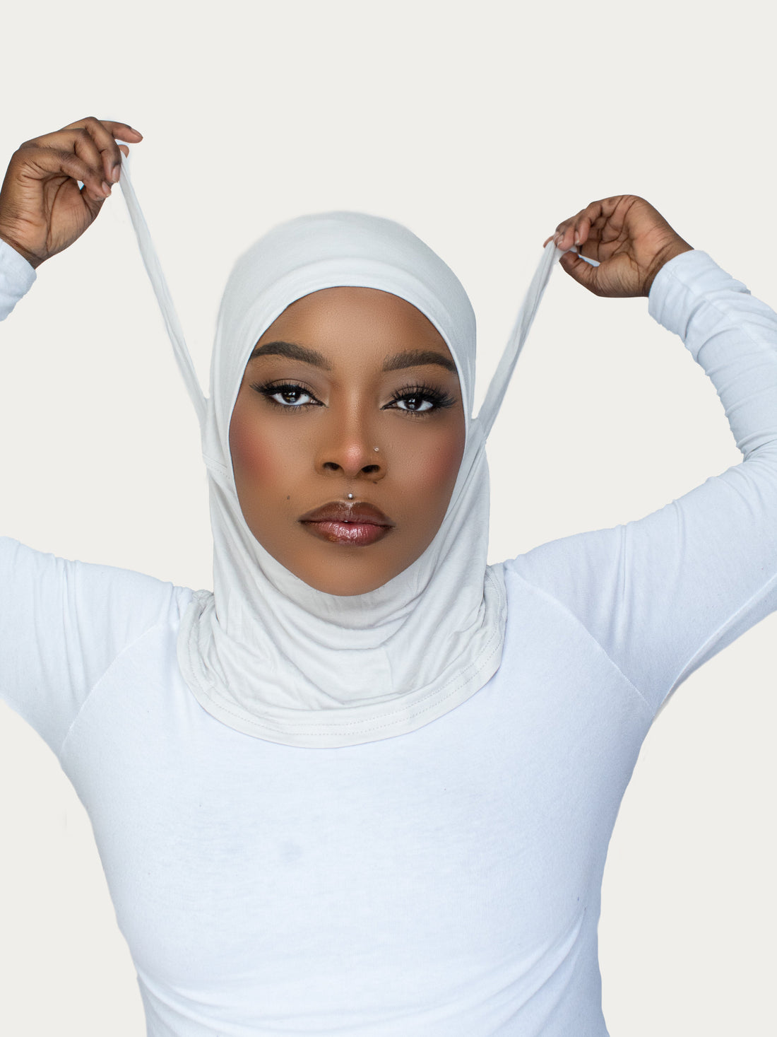 RANIA FULL COVERAGE ADJUSTABLE UNDER SCARF - GREY