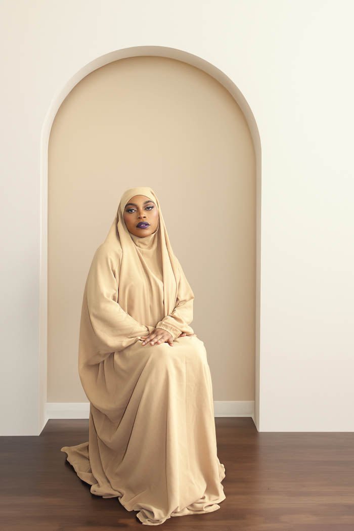 BUTTERFLY JILBAB - NUDE