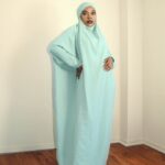 BUTTERFLY JILBAB- AQUA