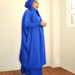 SARAH TWO PIECE JILBAB SET - ROYAL BLUE