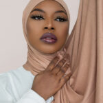 INSTANT PRE-SEWN JERSEY HIJAB - DESERT BEIGE