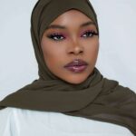 LUXURY CHIFFON HIJAB-OLIVE GREEN