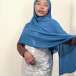 DIAMOND CHIFFON HIJAB -NAVY
