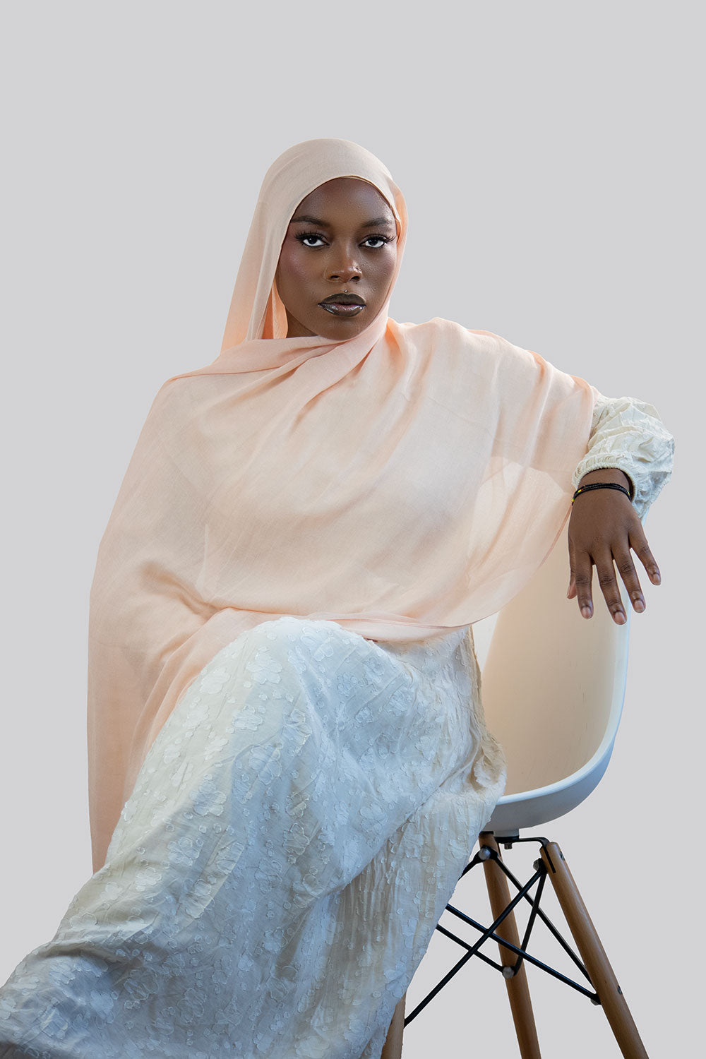 peach modal hijabs