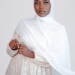 white modal hijab
