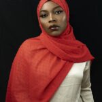 CLASSIC FUZZY CHIFFON HIJAB - RED
