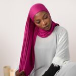 INSTANT PRE-SEWN JERSEY HIJAB -  PINK