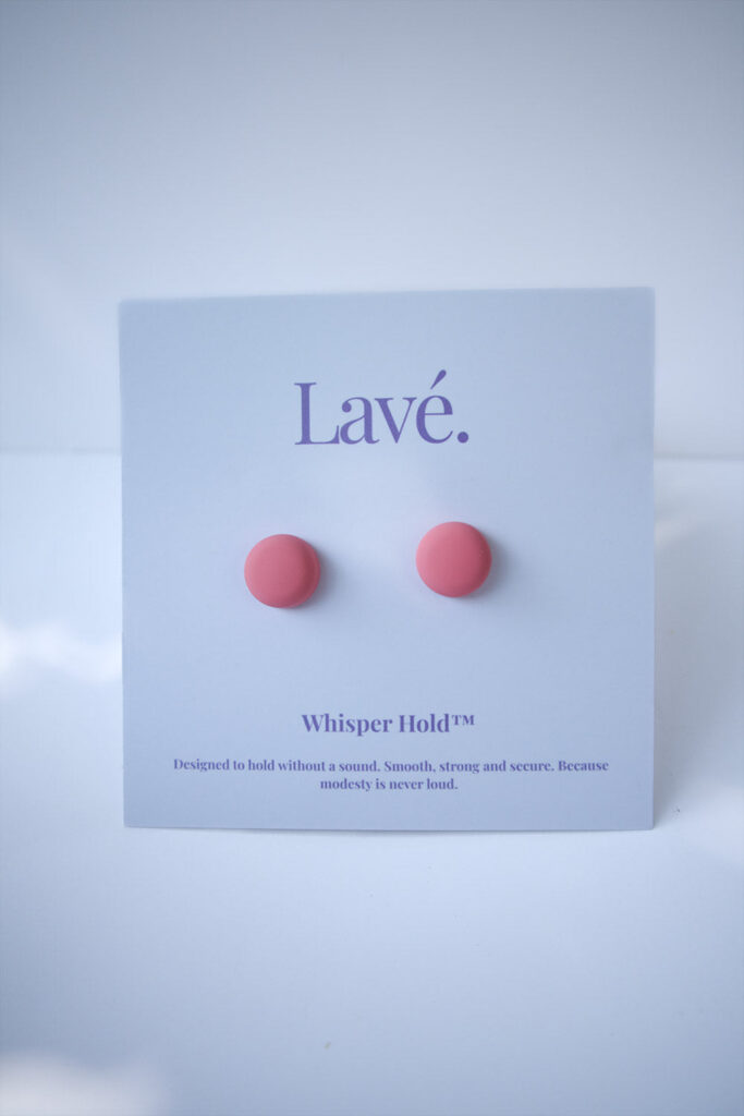 Whisper Hold Magnet Pins in Peach