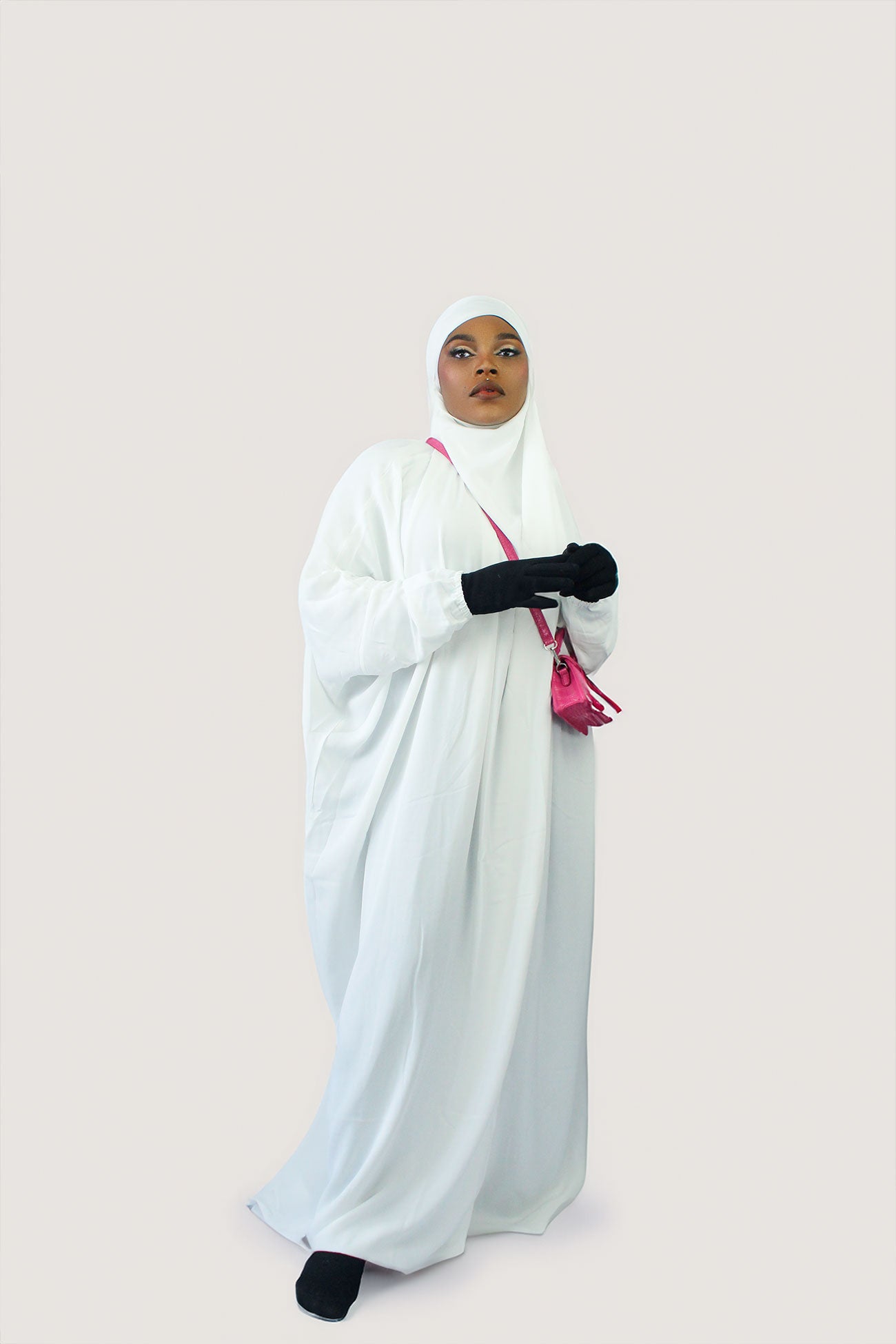 BUTTERFLY JILBAB - WHITE