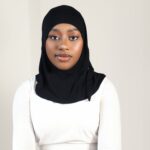 full coverage under scarf in black