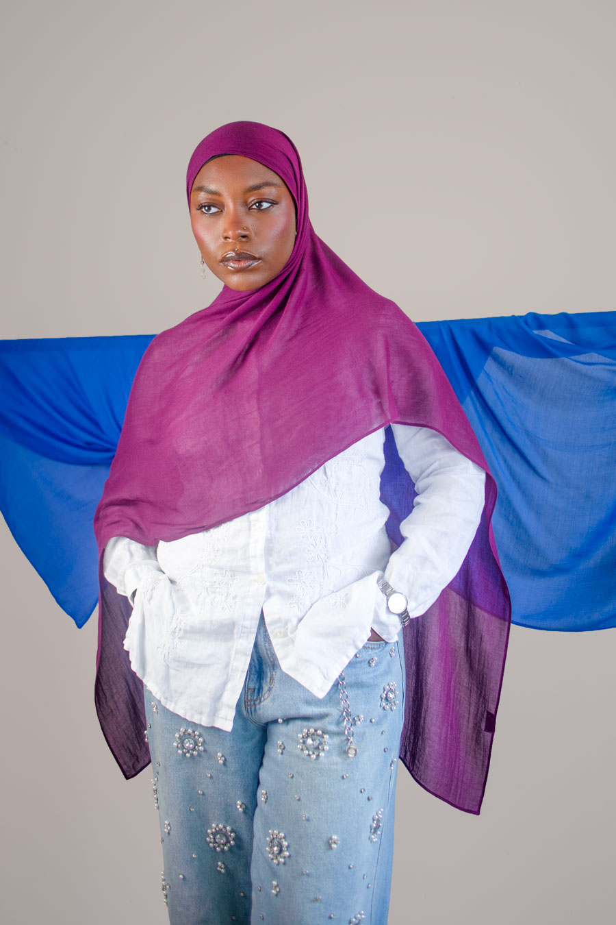 Cloud Soft Modal Hijab – Wine Berry