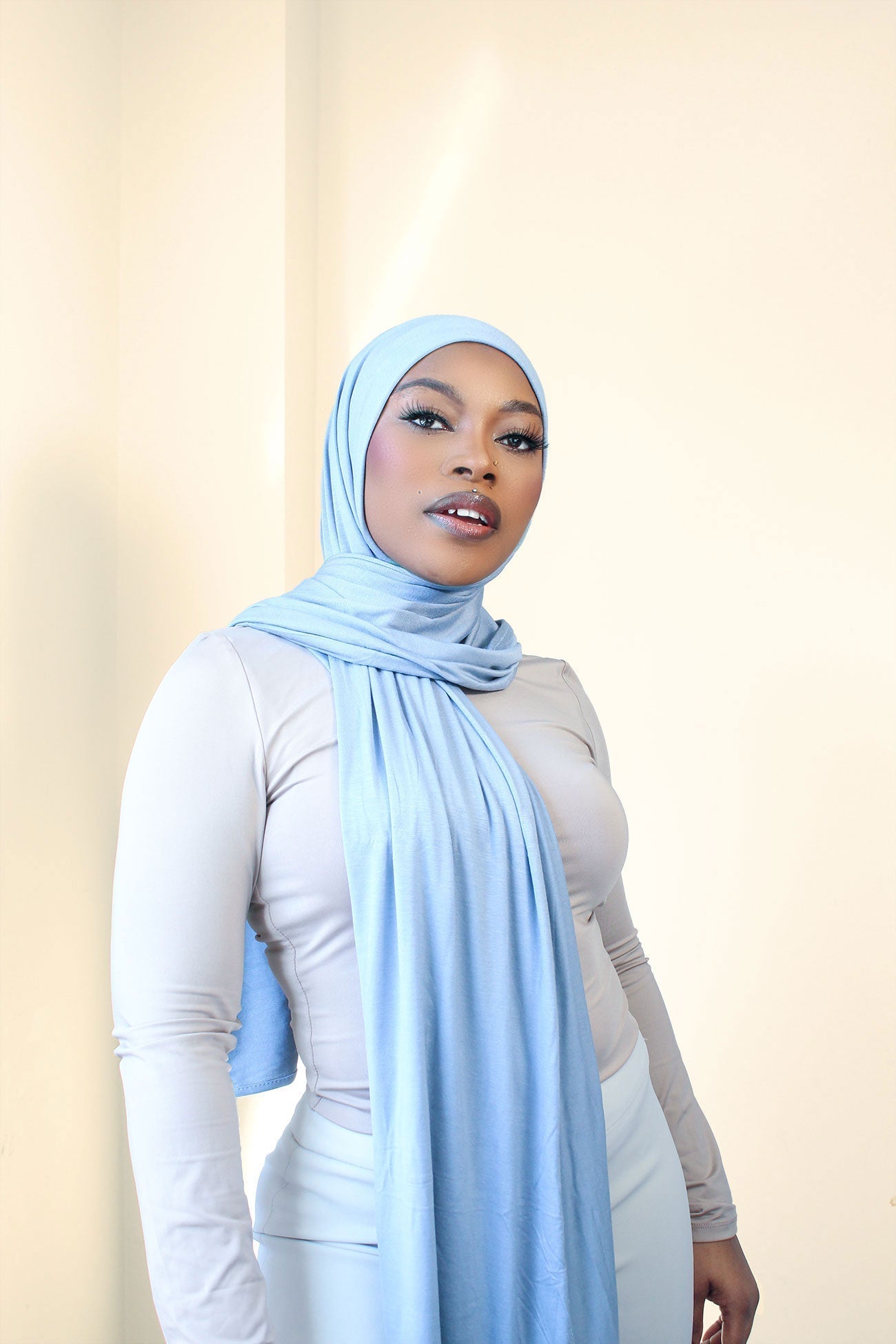 PREMIUM JERSEY HIJAB- TEAPOT BLUE