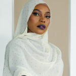DIAMOND CHIFFON HIJAB - MACAROON CREAM